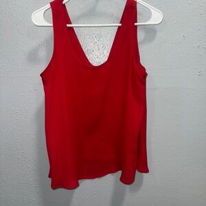Charming Charlie Red Sleeveless Tank Top
